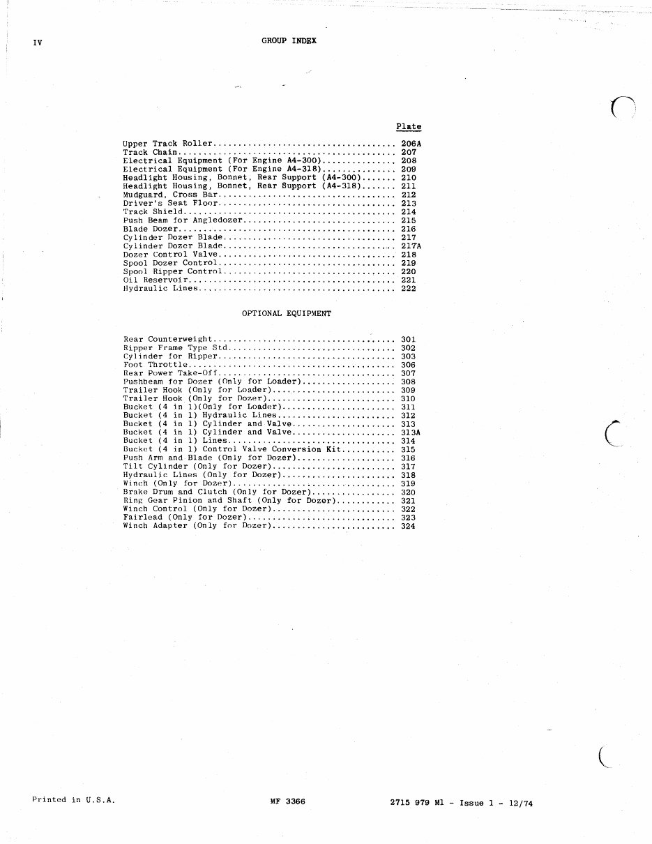 Massey Ferguson MF3366 Bulldozer Loader Parts Catalog Manual preview img 5
