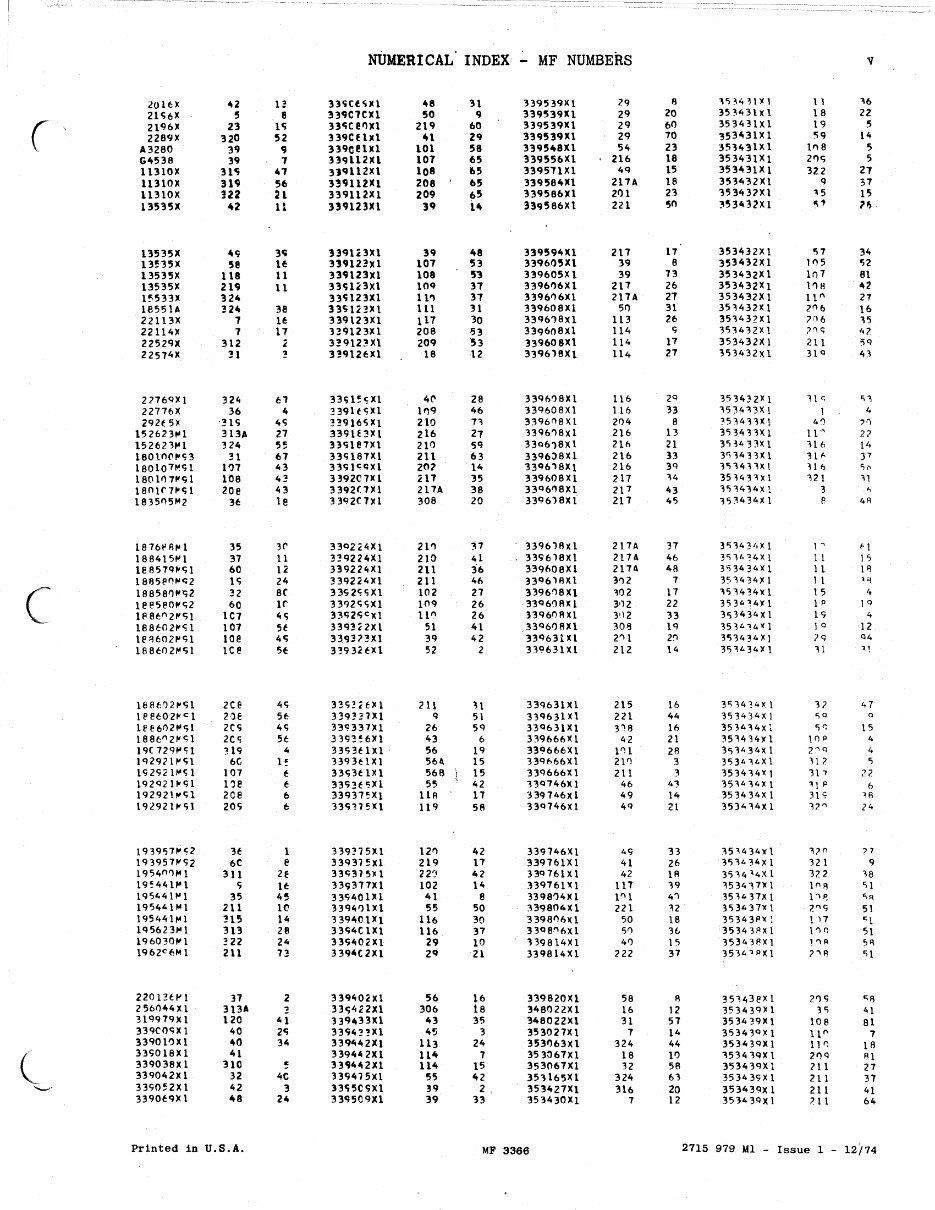 Massey Ferguson MF3366 Bulldozer Loader Parts Catalog Manual preview img 6