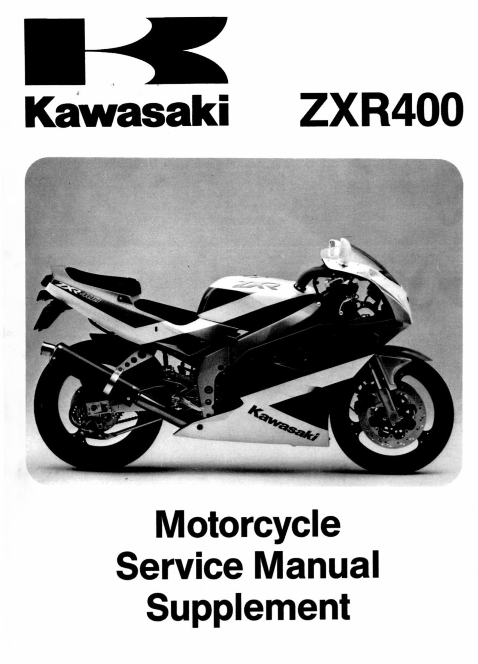 ZX400 ZXR400 ZX 400 Service Repair Workshop Manual INSTANT