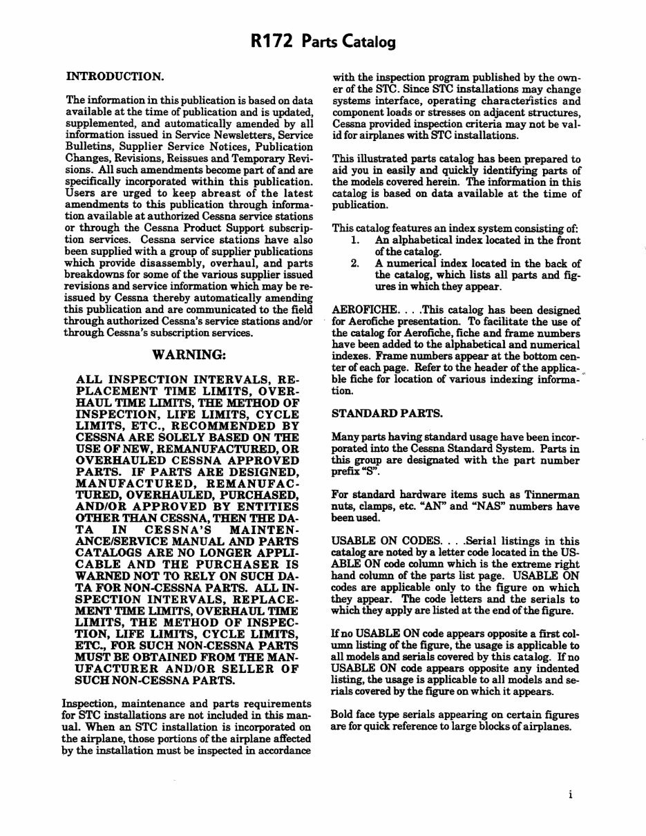 Cessna 172XP R172 IPC parts catalog P698-12 preview img 3