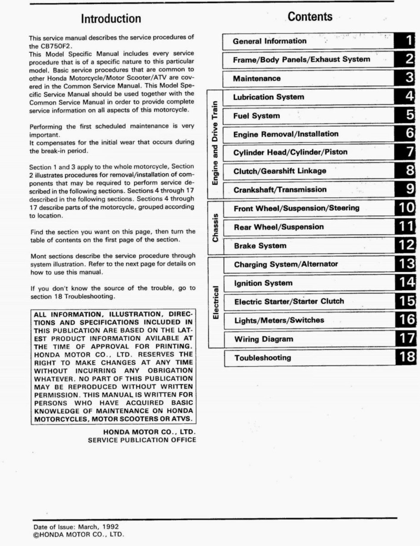1991-1999 Honda Cb750 Nighthawk Service & Repair Manual preview img 2