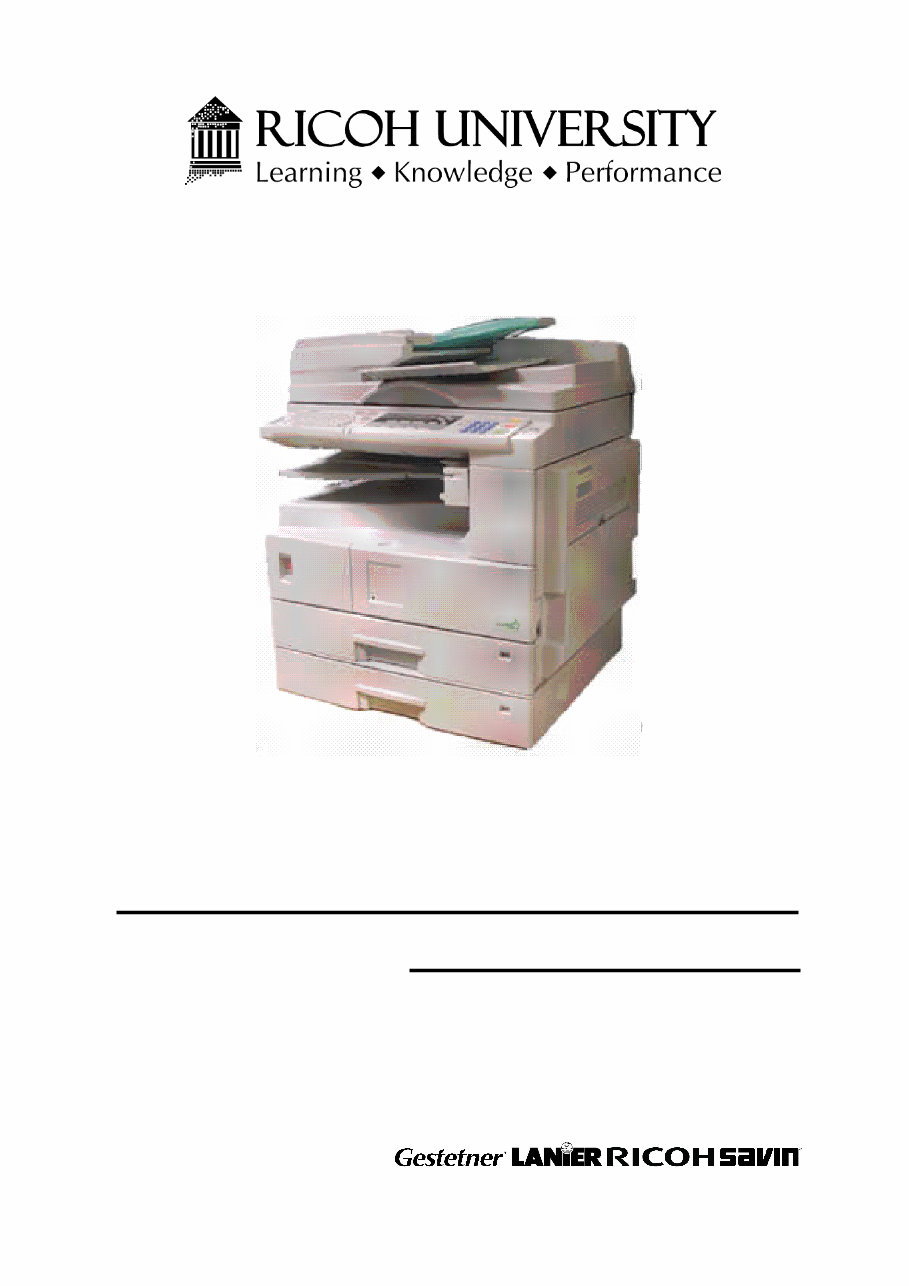 RICOH Aficio 2015, Aficio 2018, Aficio 2018d, Aficio 2016, Aficio 2020, Aficio 2020D Service Repair Manual + Parts Catalog preview img 1