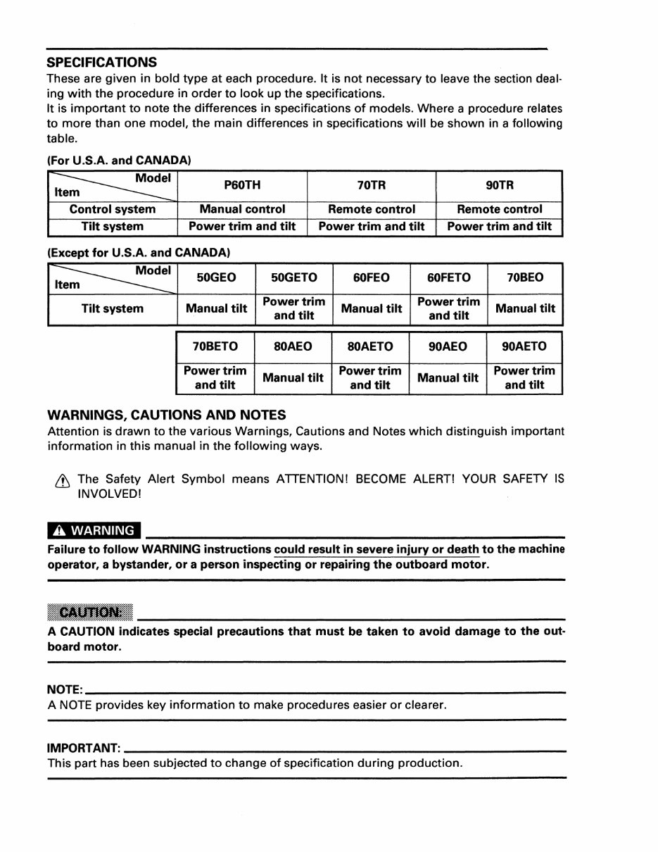1994 Yamaha 70TLRS (2 stroke) Service & Repair Manual preview img 4