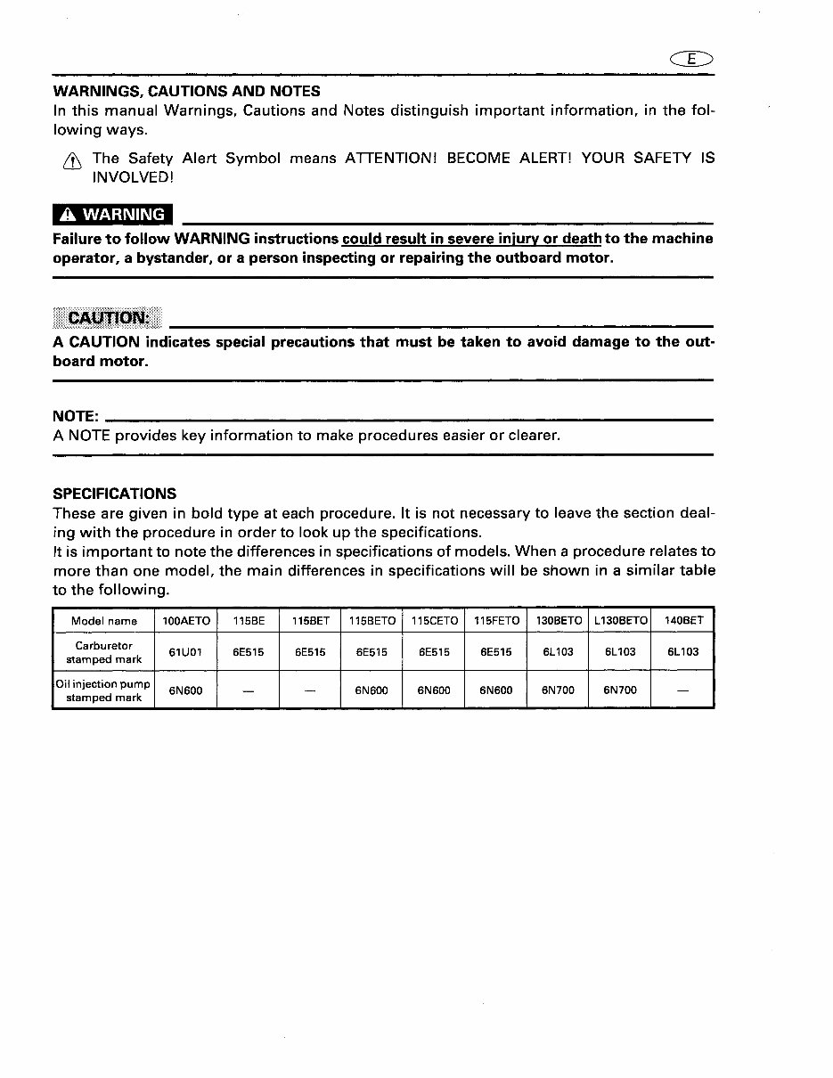 1999 Yamaha 115 TJRX Outboard service repair maintenance manual. Factory preview img 3