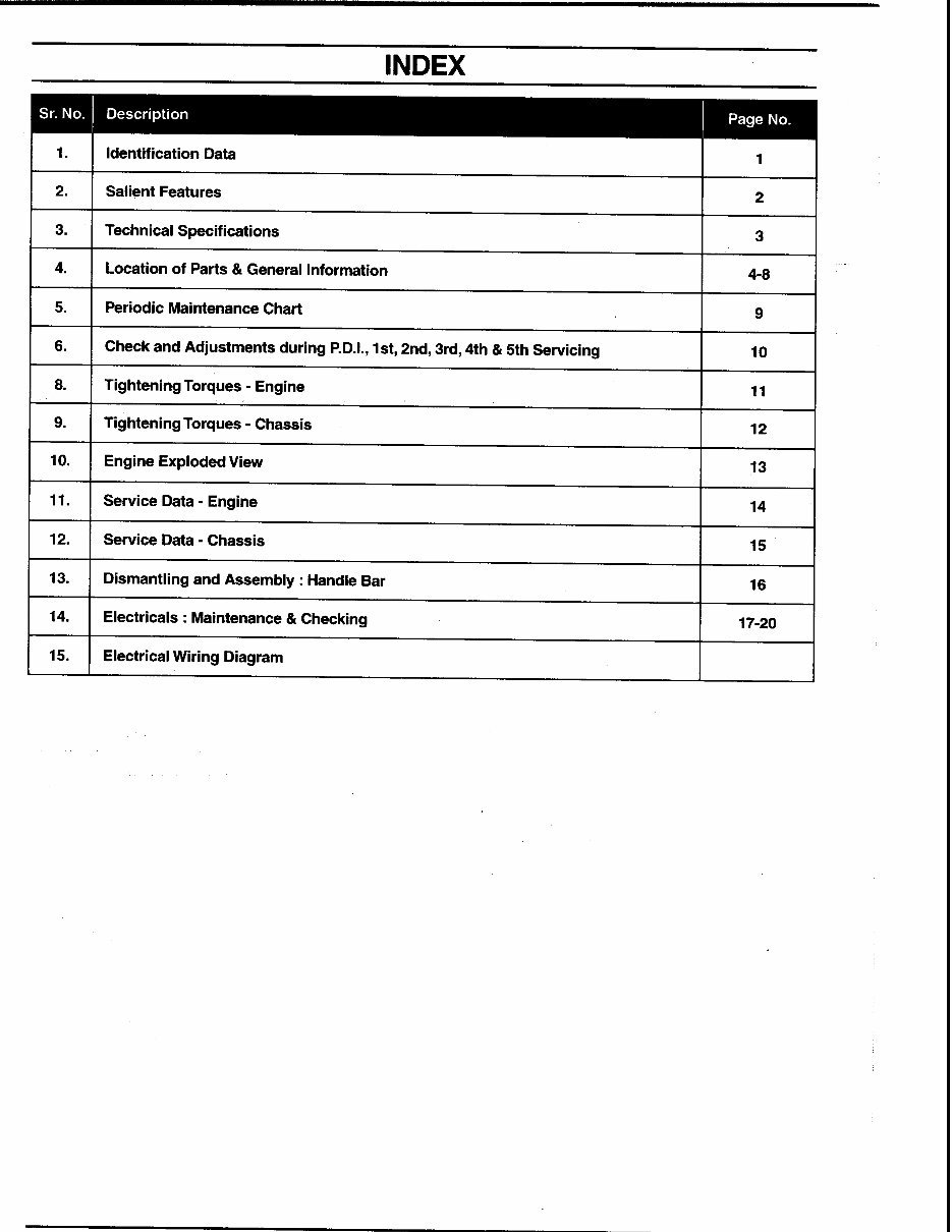 2002 Bajaj Chetak & 2003 Legend Passive Emission Control Diagram Manual preview img 3