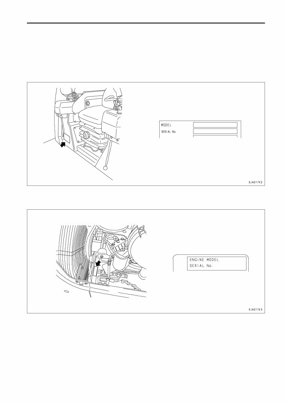 KOMATSU D61EX-12, D61PX-12 BULLDOZER Operation & Maintenance Manual (S/N: B3001 and up) preview img 10