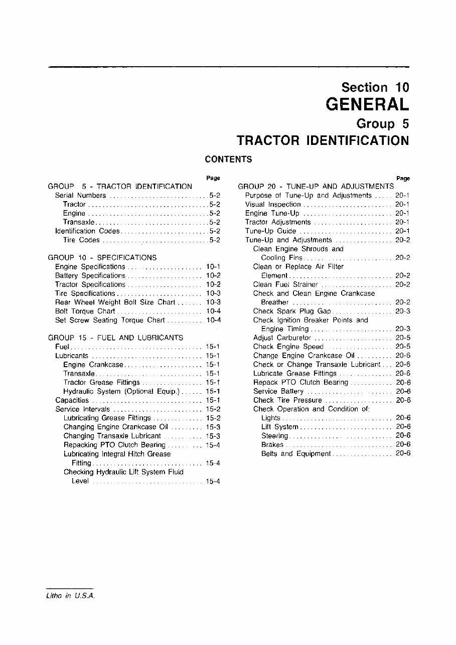 John Deere 200 / 208 / 210 / 212 / 214 / 216 Lawn Garden Tractor OEM Service & Repair Manual preview img 5