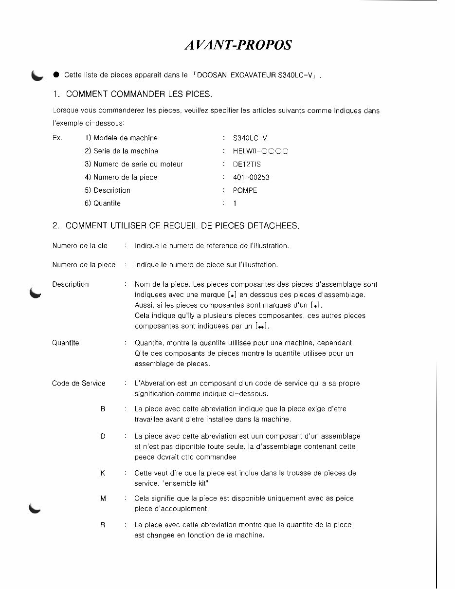 DOOSAN S340LC-V Excavator Parts Manual - ! preview img 5