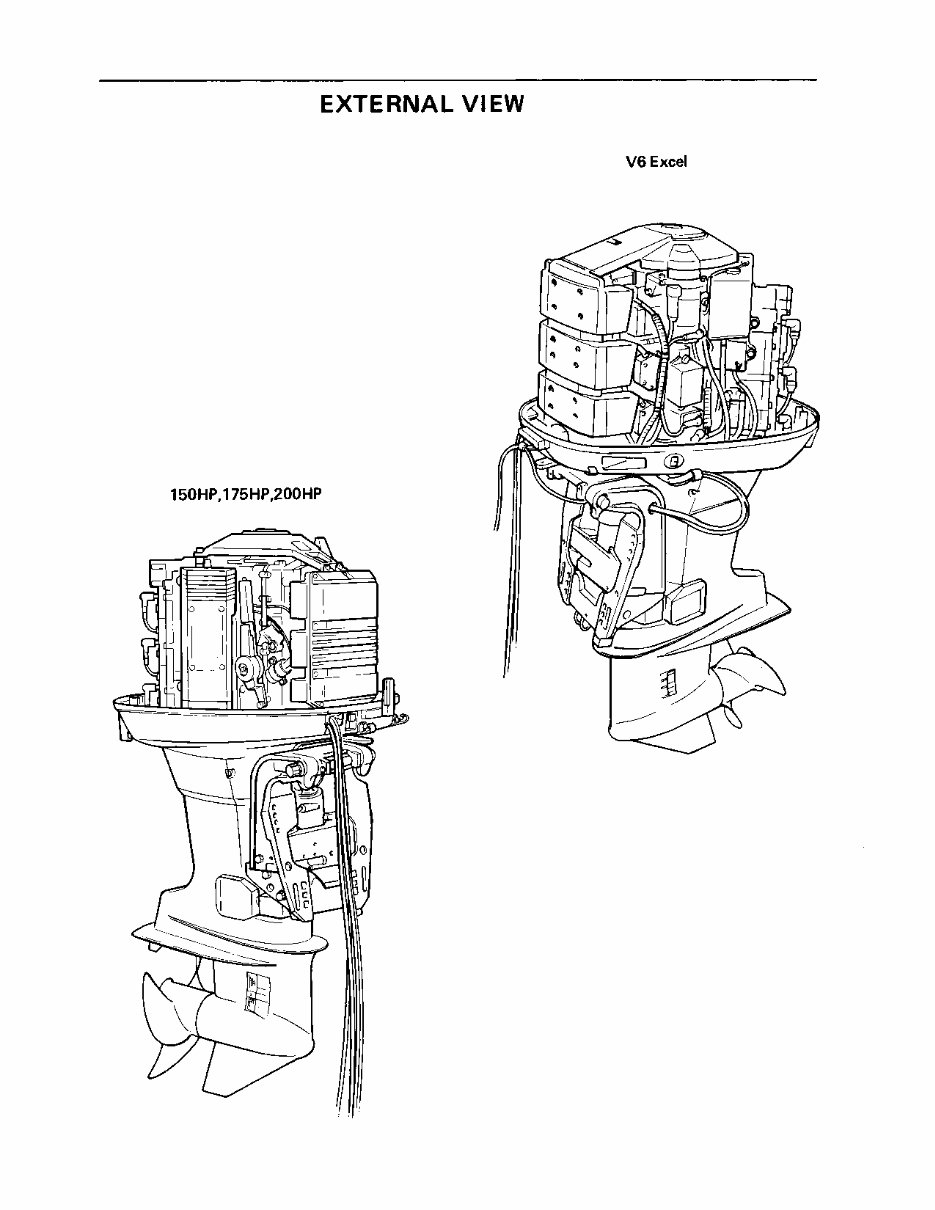 Yamaha V6 EXCEL XF Outboard Service Repair Maintenance Manual. Factory preview img 4