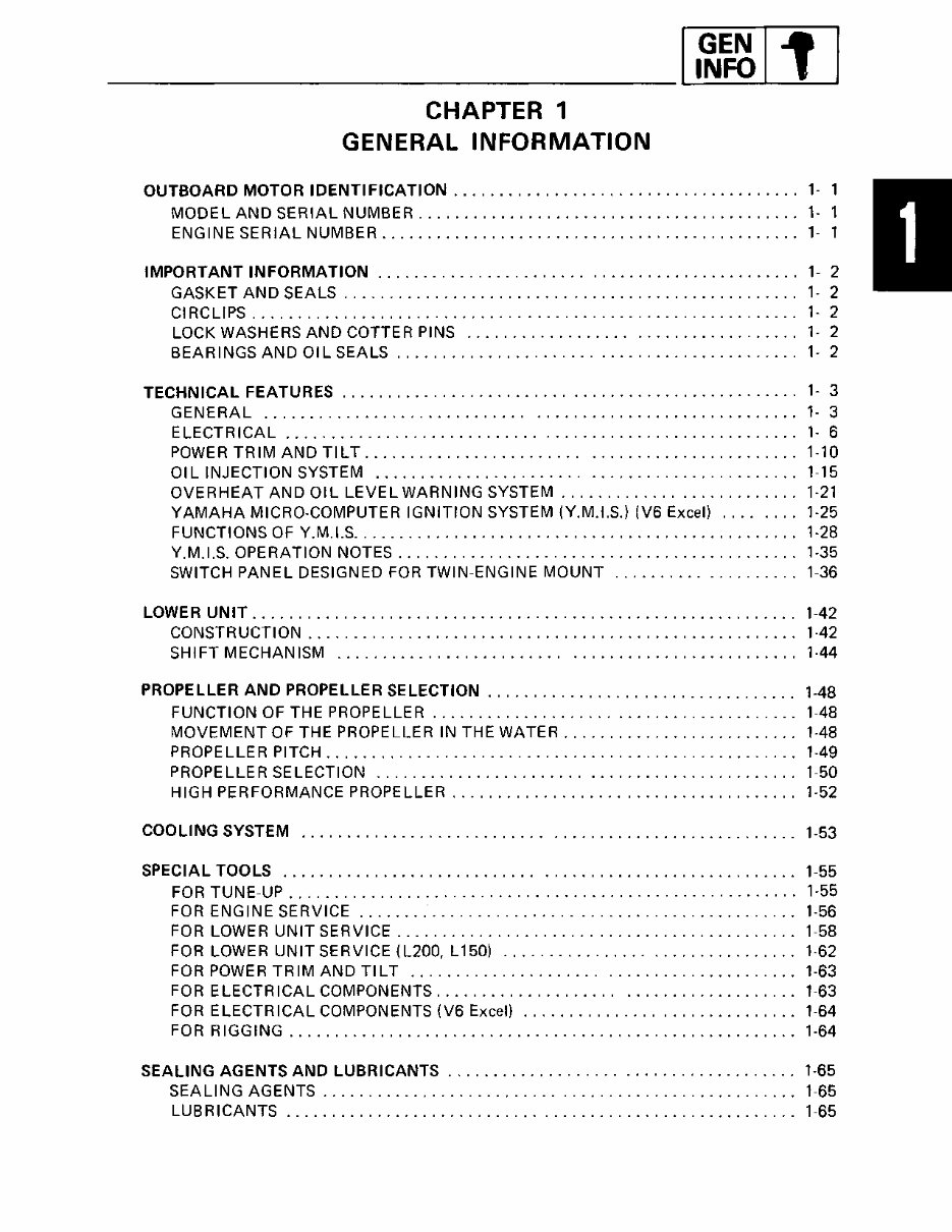 Yamaha V6 EXCEL XF Outboard Service Repair Maintenance Manual. Factory preview img 8