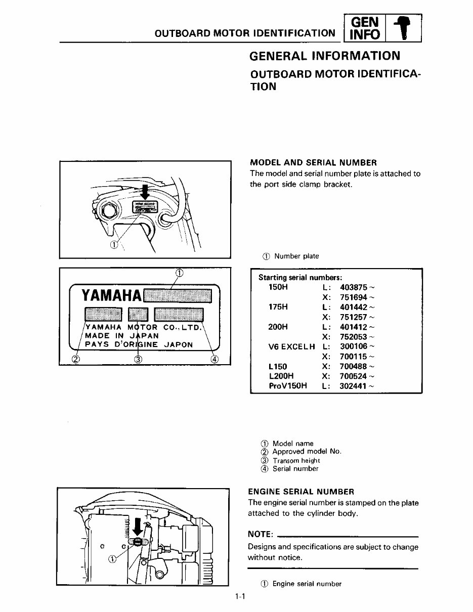 Yamaha V6 EXCEL XF Outboard Service Repair Maintenance Manual. Factory preview img 9