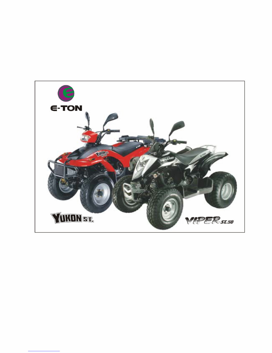 ETON VIPER ST 50 EXL 50 QUAD Bike ATV Service Repair Manual preview img 1