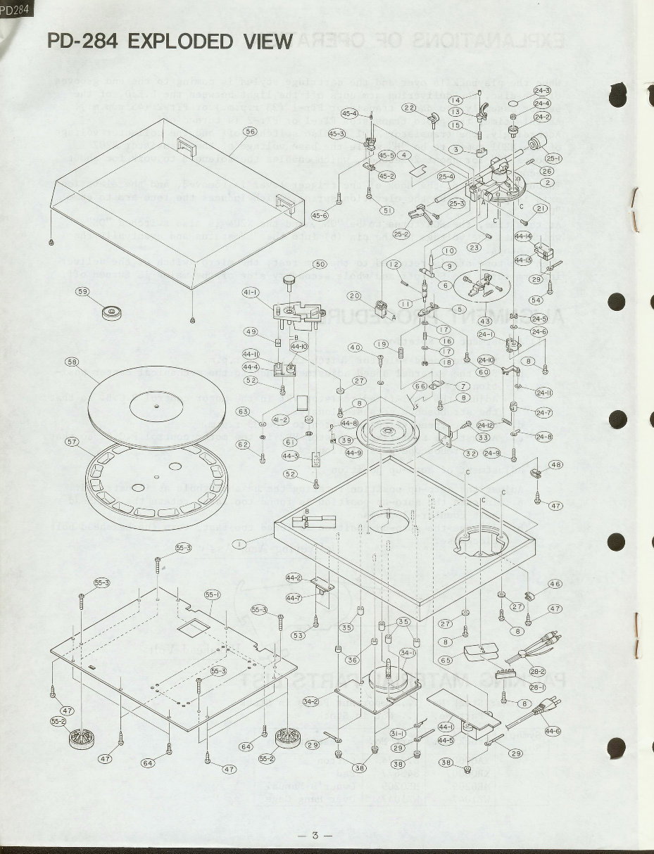 Luxman PD-284 Turntable , Original Service Manual preview img 4