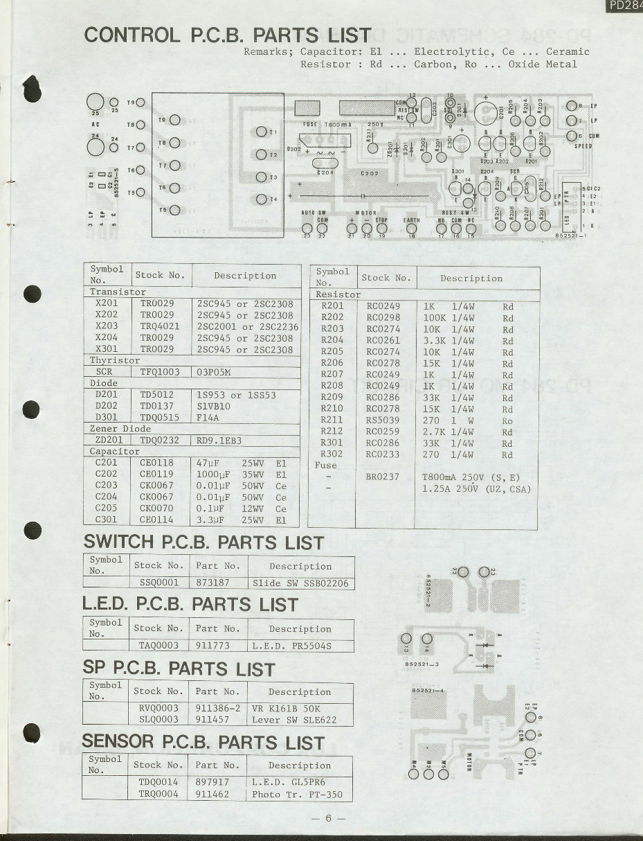 Luxman PD-284 Turntable , Original Service Manual preview img 7
