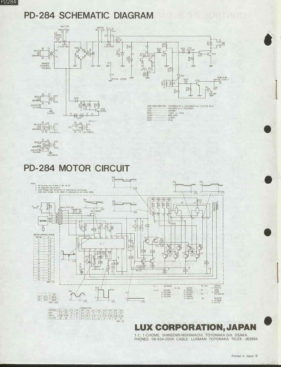 Luxman PD-284 Turntable , Original Service Manual preview img 8