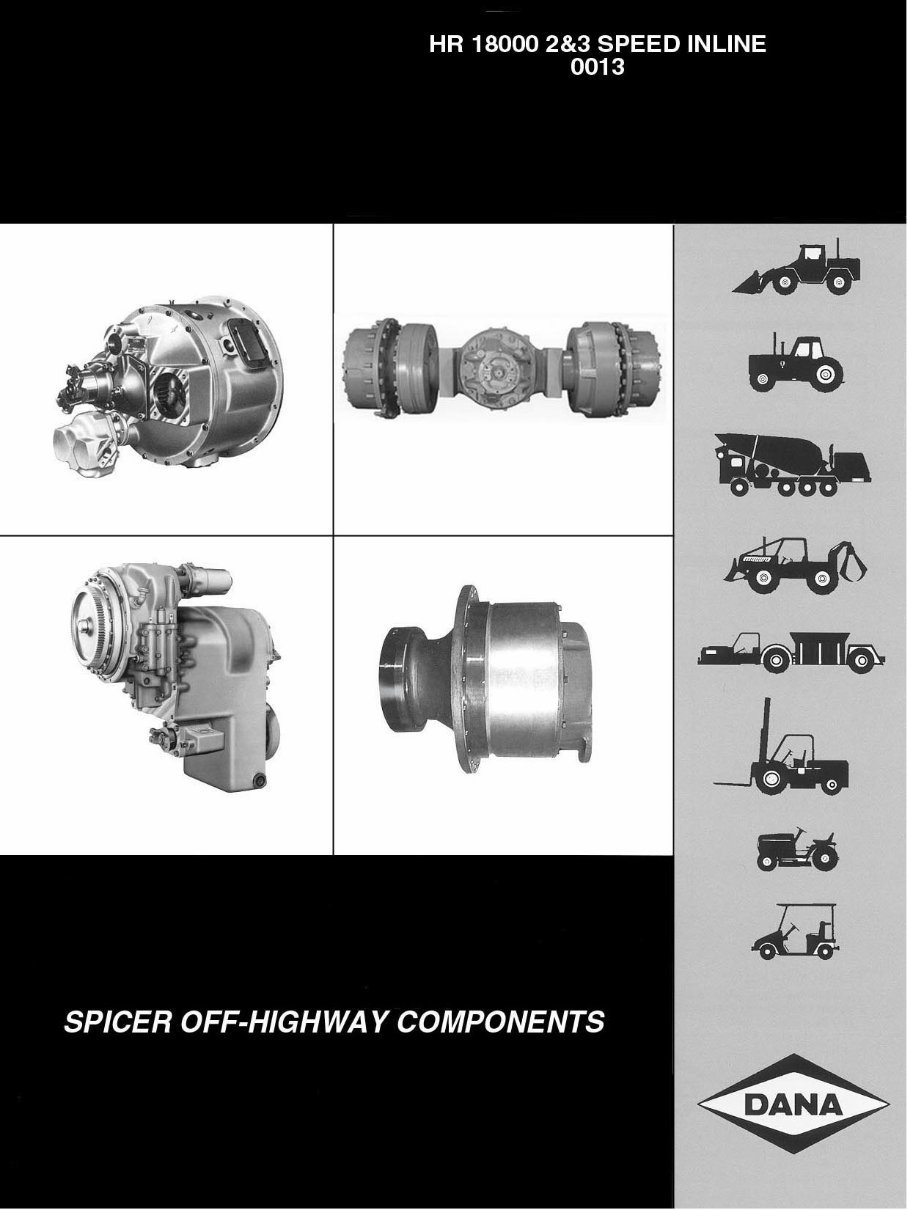 CLARK 18000 Powershift Transmission HR 4/6 SPEED Service Workshop Maintenance Shop Repair Manual preview img 1