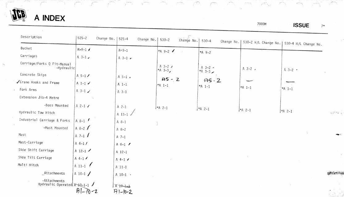 JCB 525/525-4(TO M271235) 530-2/4 530-2HL/4HL (M271300 ON) Illustrated Master Parts List Manual ! preview img 3