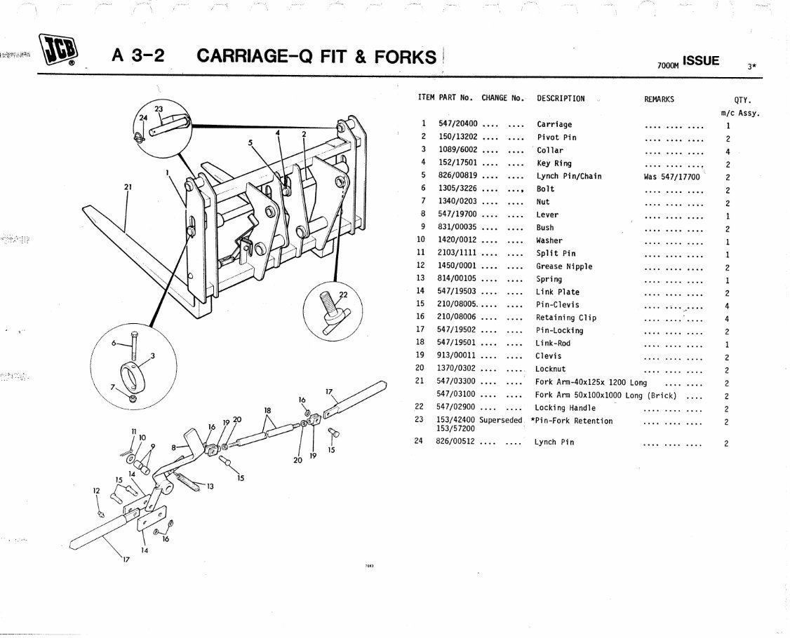 JCB 525/525-4(TO M271235) 530-2/4 530-2HL/4HL (M271300 ON) Illustrated Master Parts List Manual ! preview img 7