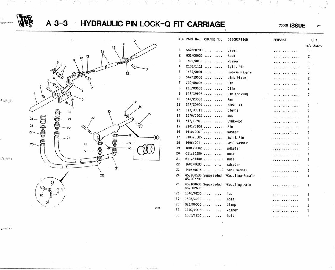 JCB 525/525-4(TO M271235) 530-2/4 530-2HL/4HL (M271300 ON) Illustrated Master Parts List Manual ! preview img 8