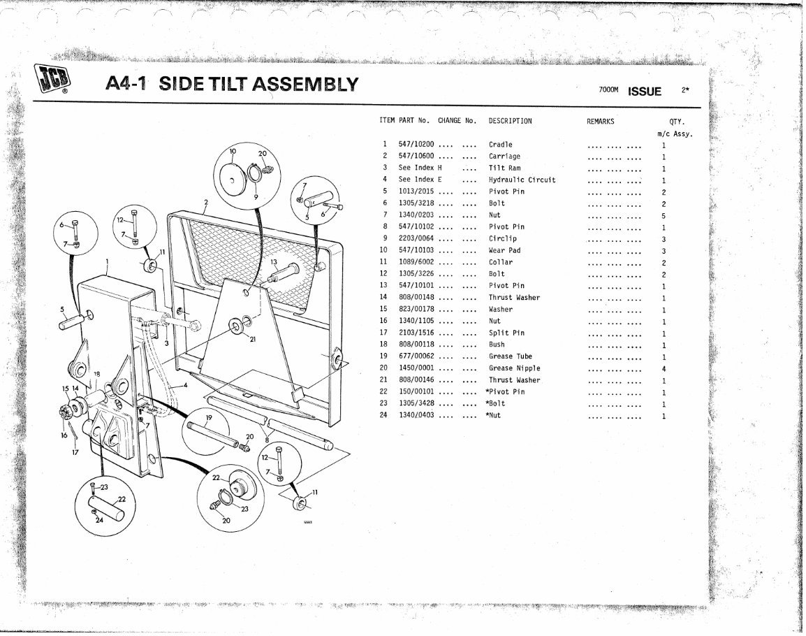 JCB 525/525-4(TO M271235) 530-2/4 530-2HL/4HL (M271300 ON) Illustrated Master Parts List Manual ! preview img 9