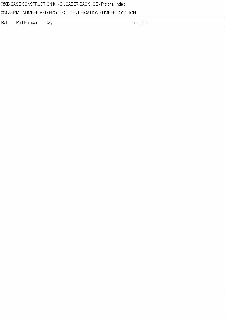 CASE 780B CK BACKHOE Loader Parts Catalog Manual preview img 4
