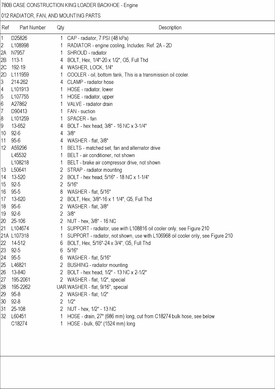 CASE 780B CK BACKHOE Loader Parts Catalog Manual preview img 7