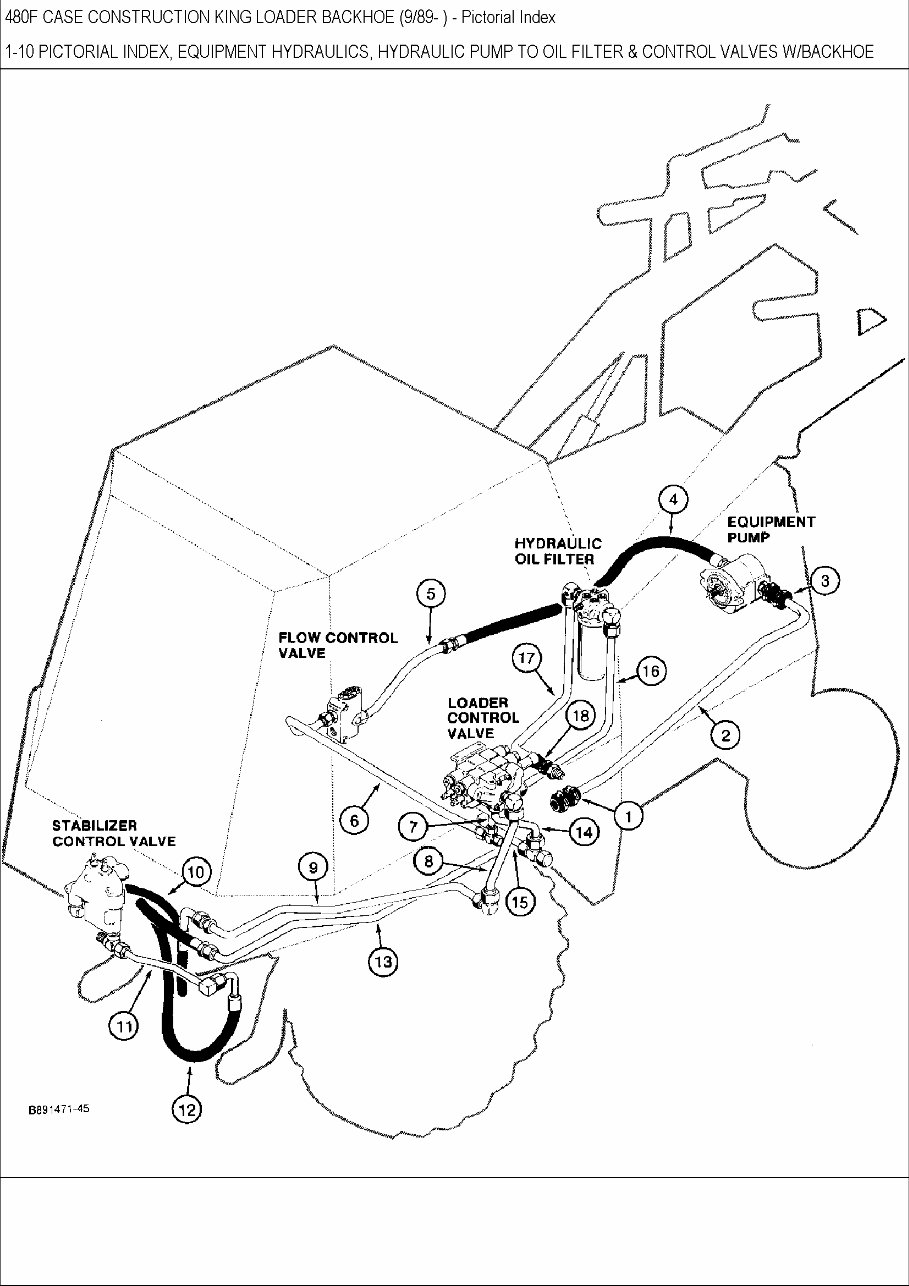 CASE 480F CONSTRUCTION KING BACKHOE Parts Catalog Manual preview img 7