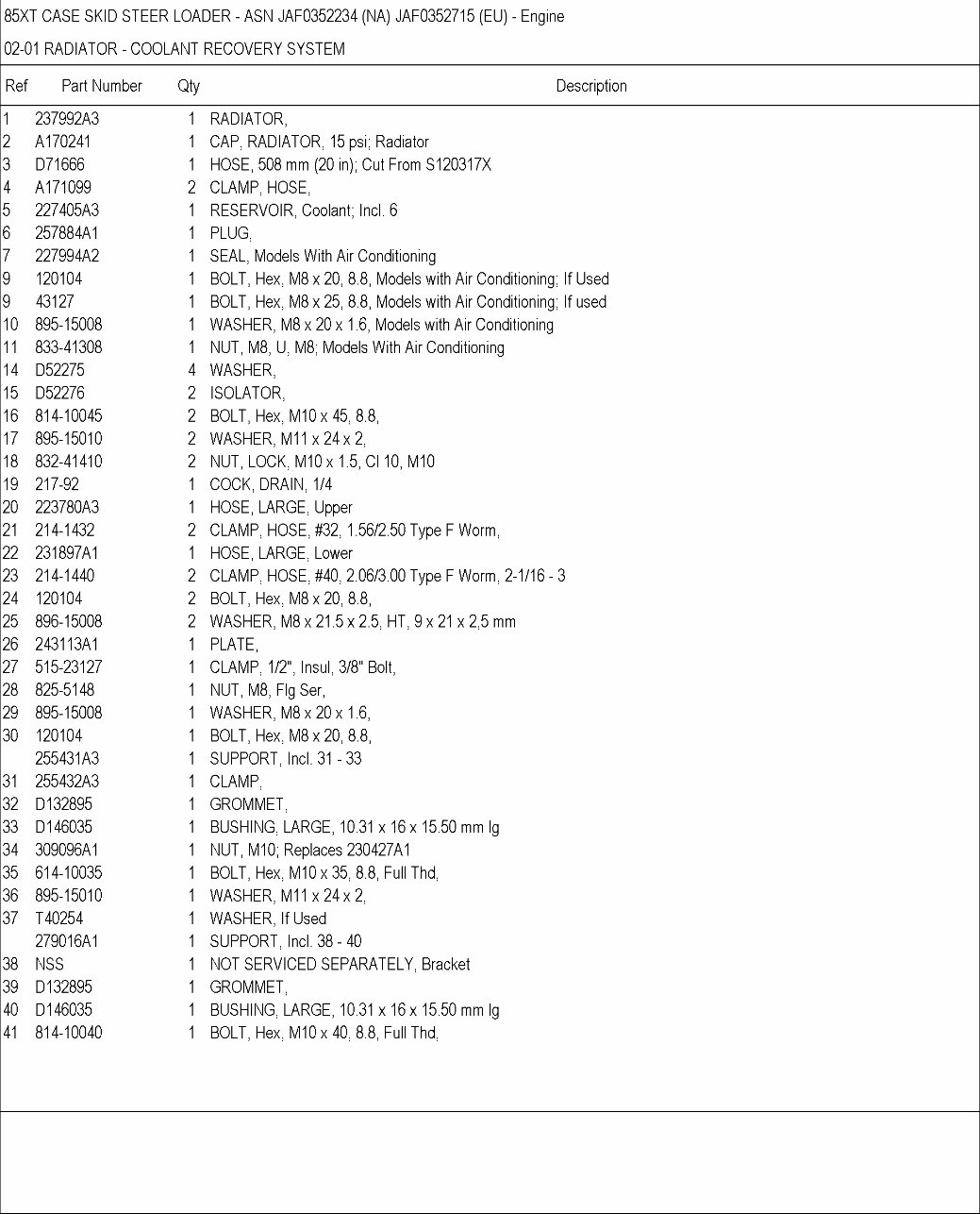 CASE 85XT Skid Steer Loader Parts Catalog Manual preview img 3