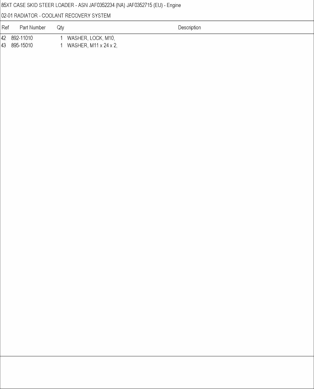 CASE 85XT Skid Steer Loader Parts Catalog Manual preview img 4