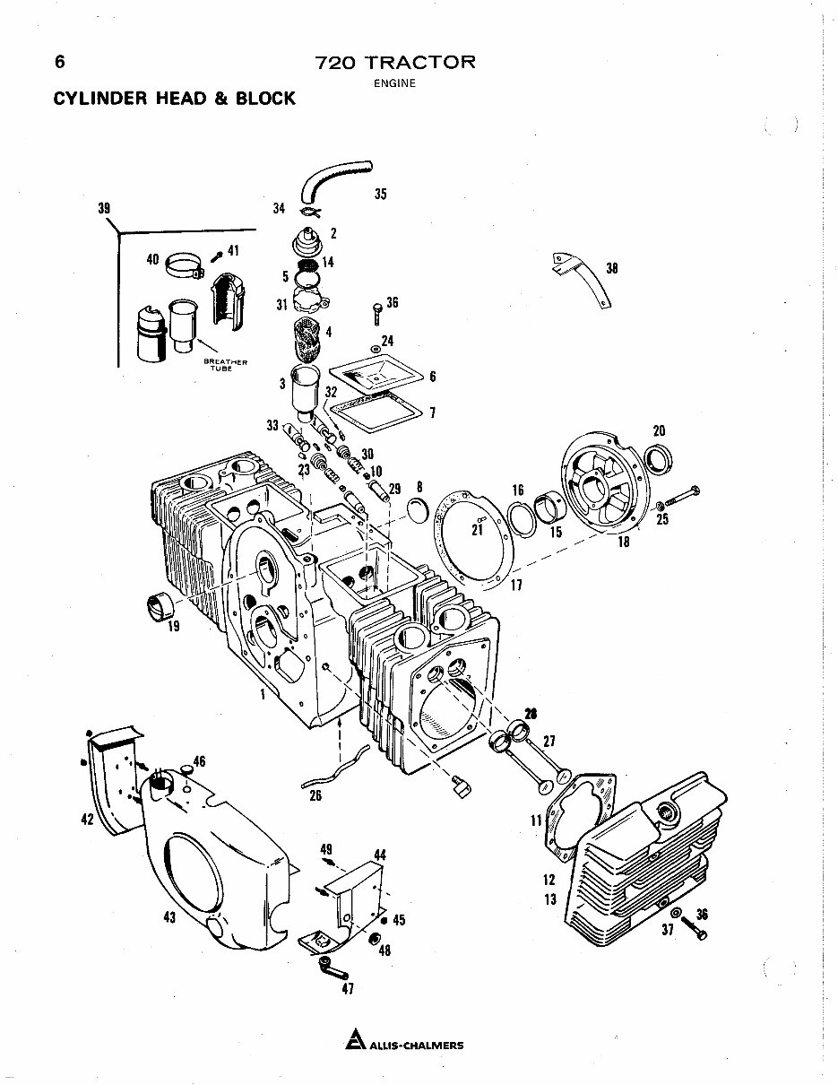 Allis Chalmers 720 Tractor Illustrated Parts Catalog Manual IPL IPC - preview img 7