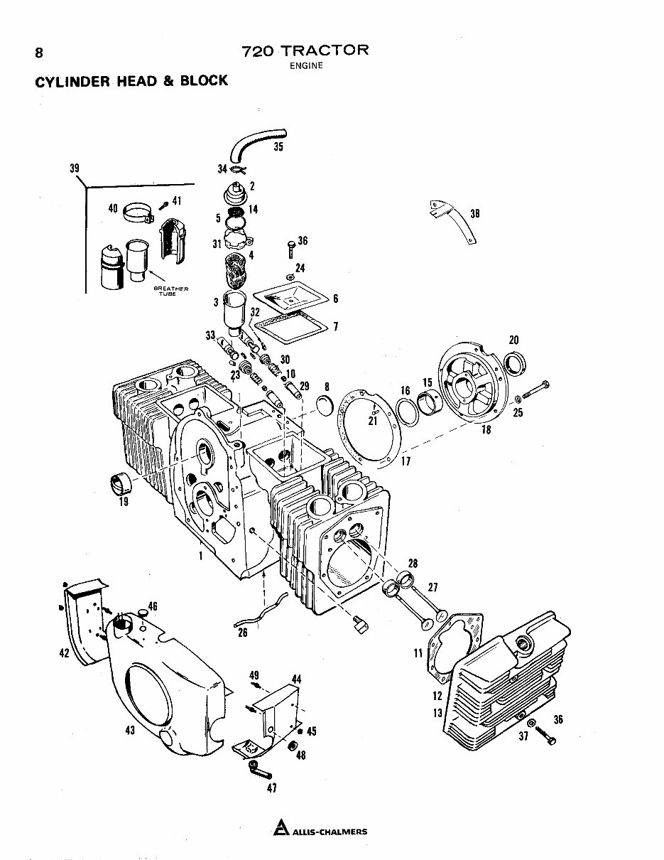 Allis Chalmers 720 Tractor Illustrated Parts Catalog Manual IPL IPC - preview img 9