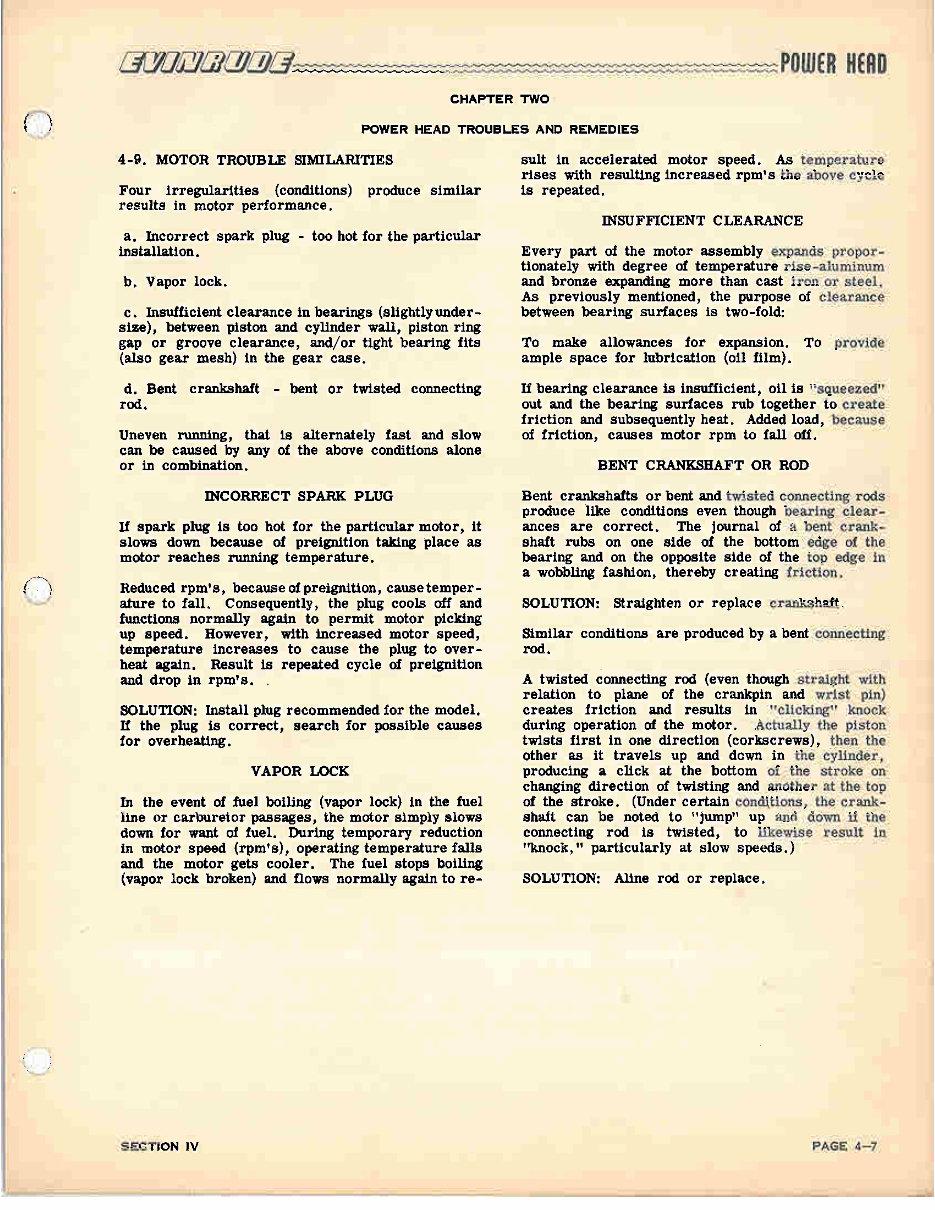 1949-1954 Evinrude Outboards Service & Repair Manual preview img 9
