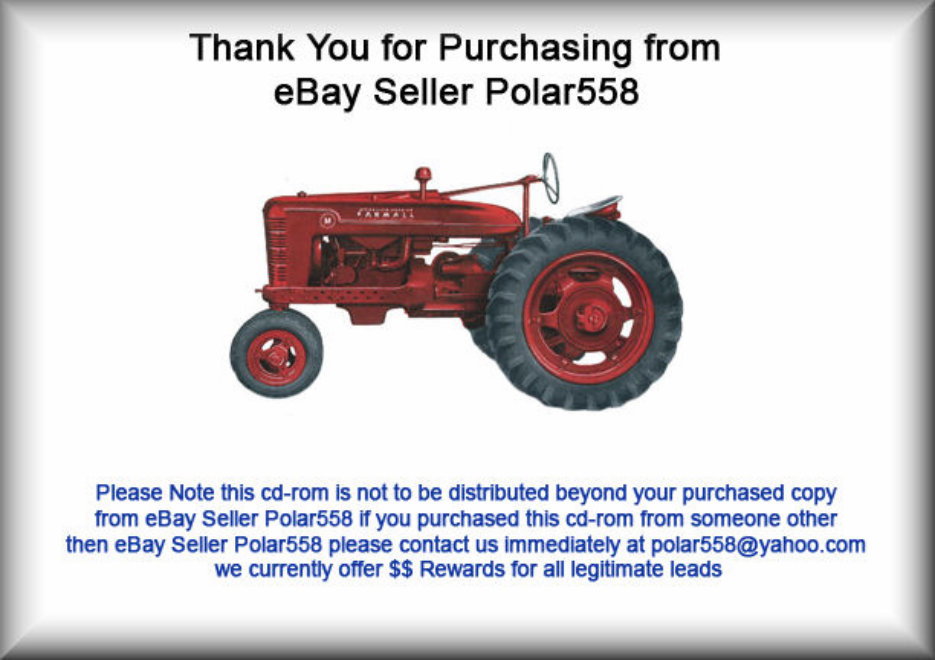 Farmall CUB Parts Farm Implement Catalog Manual IH CBI-2 preview img 1