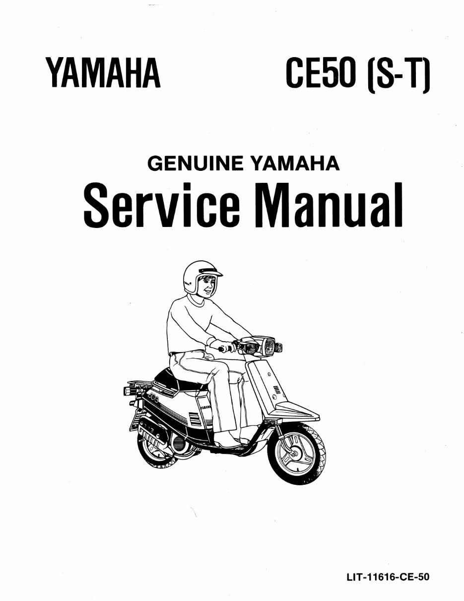Yamaha Jog 50 CE50 CG50 86-91 Scooter Service Repair Workshop