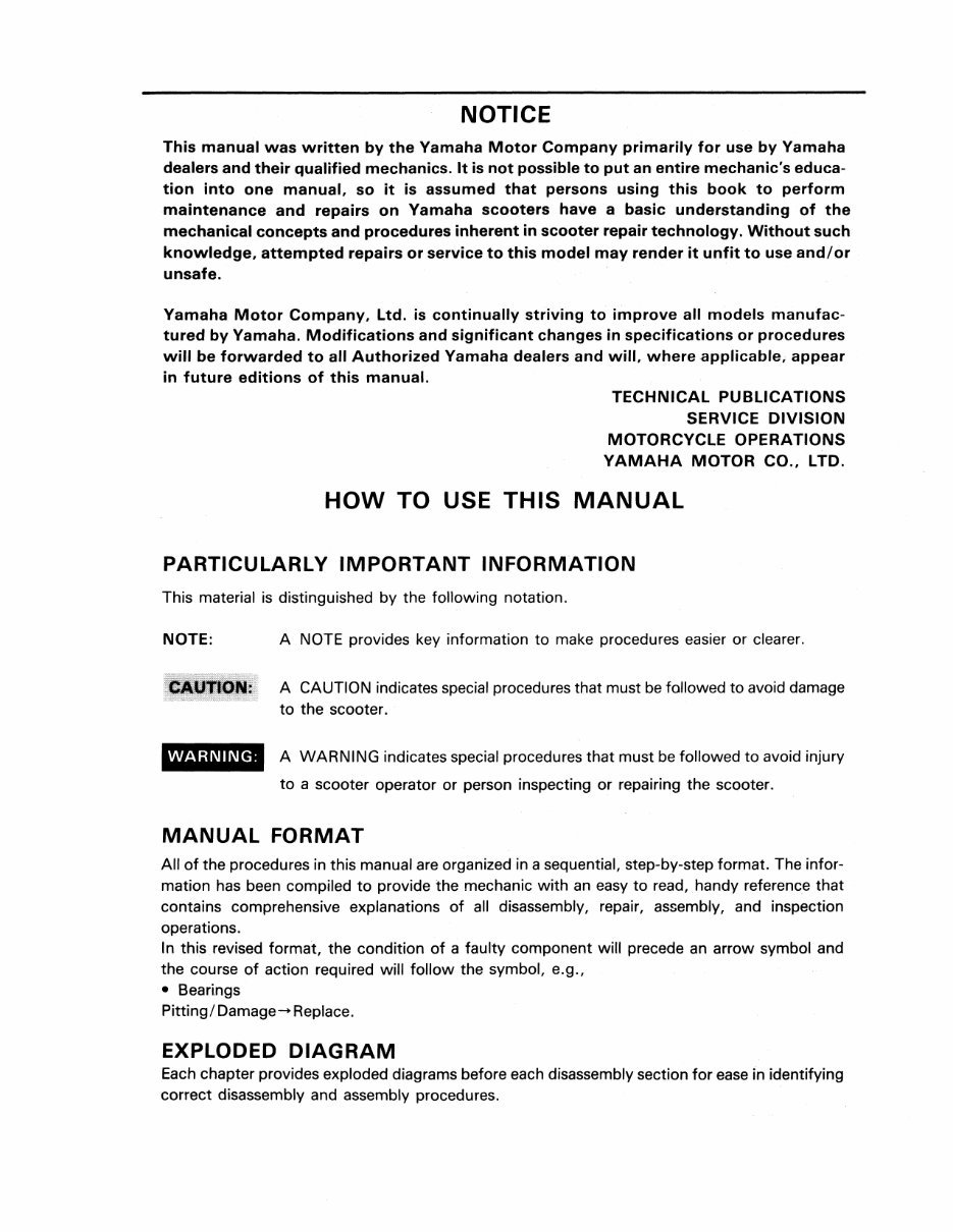 Yamaha Jog 50 CE50 CG50 86-91 Scooter Service Repair Workshop Manual preview img 5