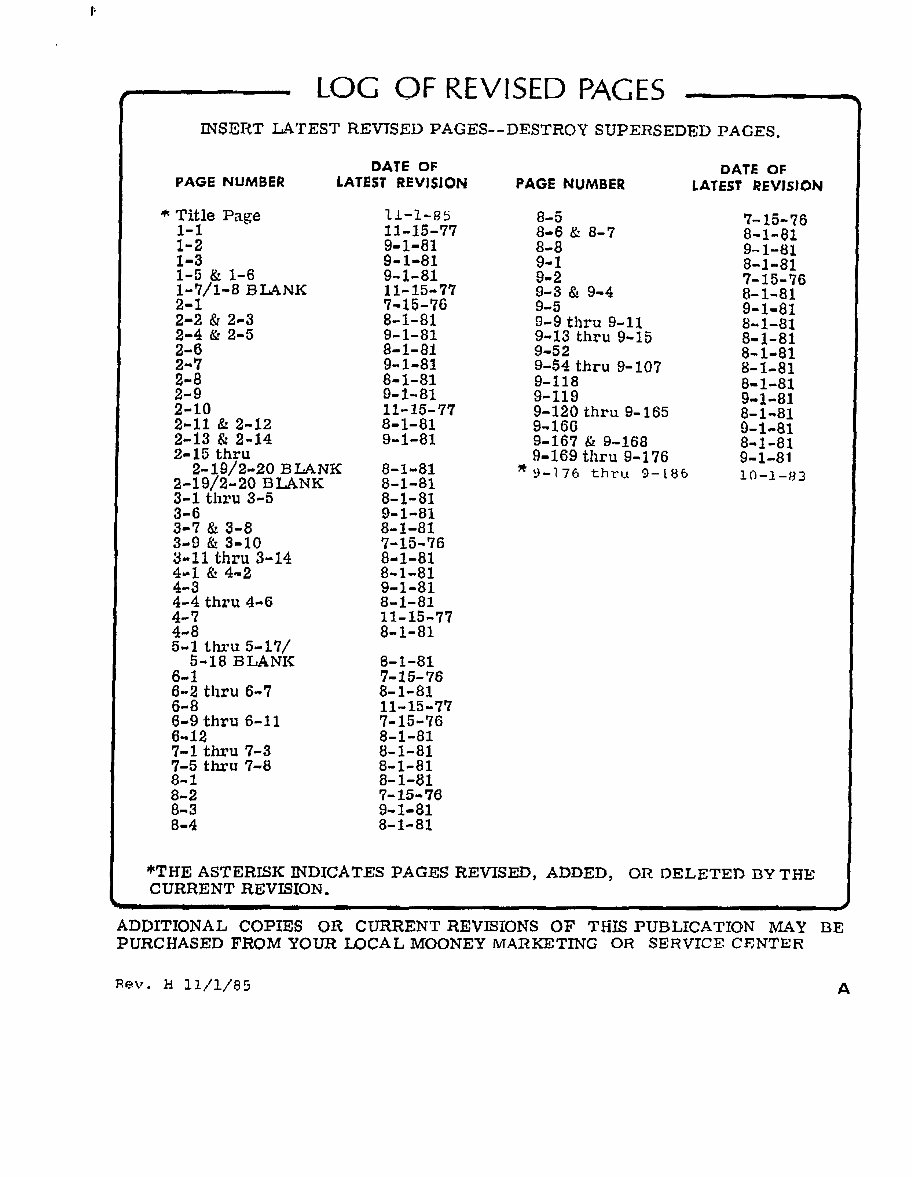 1968-1984 Mooney M20 Series Aircrafts (M20C, M20G, M20E, M20F, M20J) OEM Service & Repair Manual preview img 3