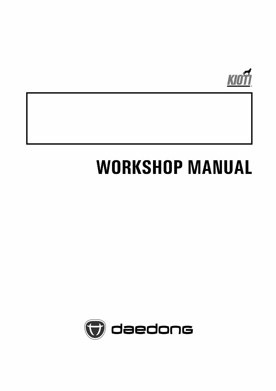 Kioti Daedong CK25 CH27 CK30 CK35 Tractor Service Repair Manual - IMPROVED - preview img 1