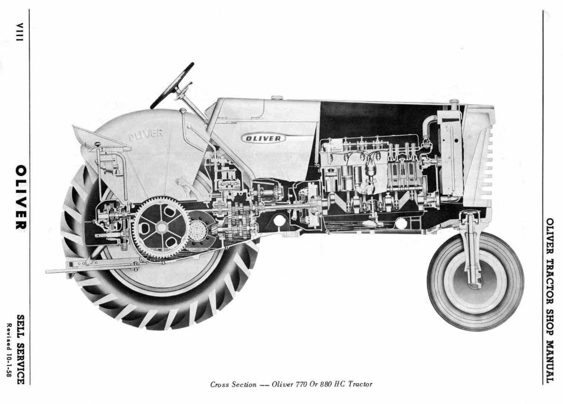 OLIVER SUPER 550 Tractor Workshop Service / Repair Manual preview img 10