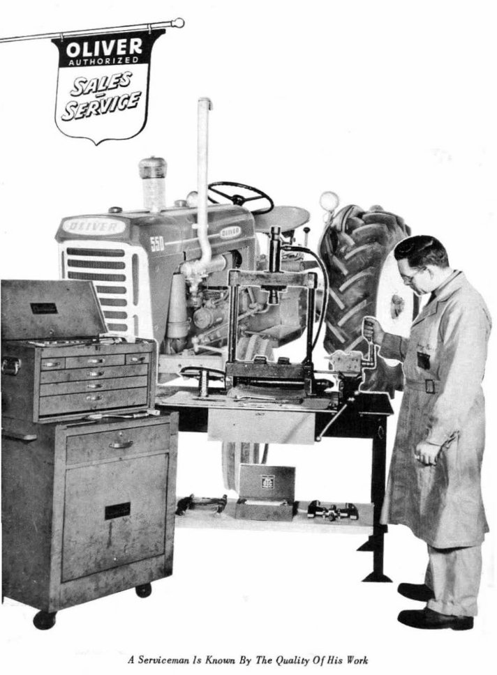 OLIVER SUPER 550 Tractor Workshop Service / Repair Manual preview img 2