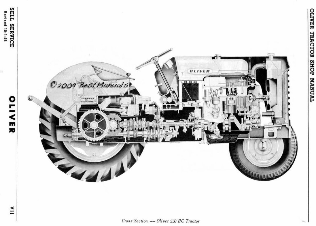 OLIVER SUPER 550 Tractor Workshop Service / Repair Manual preview img 9