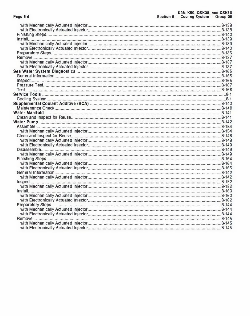 CUMMINS Diesel Engine K38 K50 QSK38 QSK50 Service Manual preview img 9