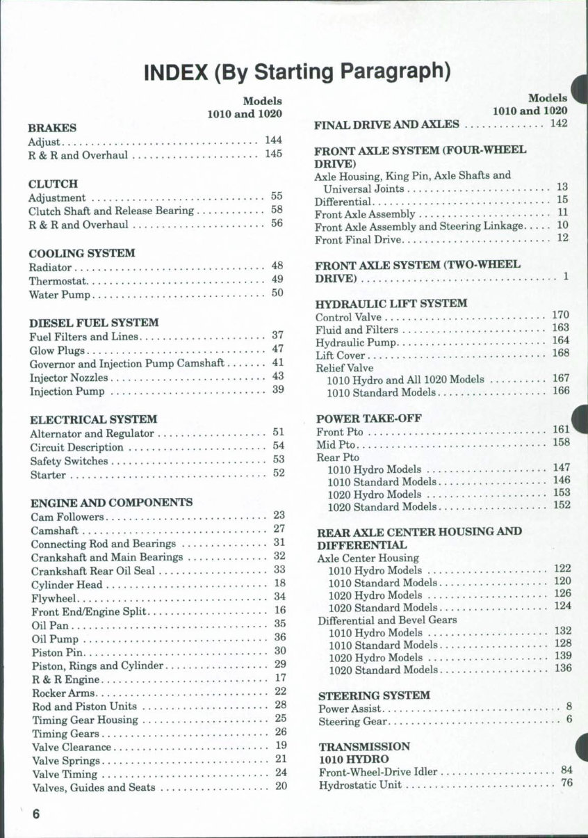 Massey Ferguson 1010 & 1020 Tractor Service & Repair Manual preview img 2