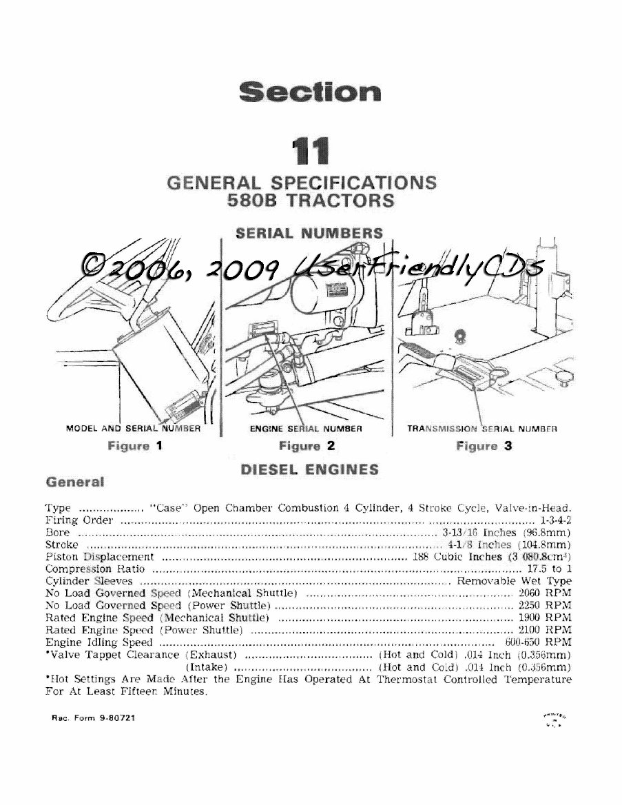 Case 580B construction king back hoe loader service manual preview img 4