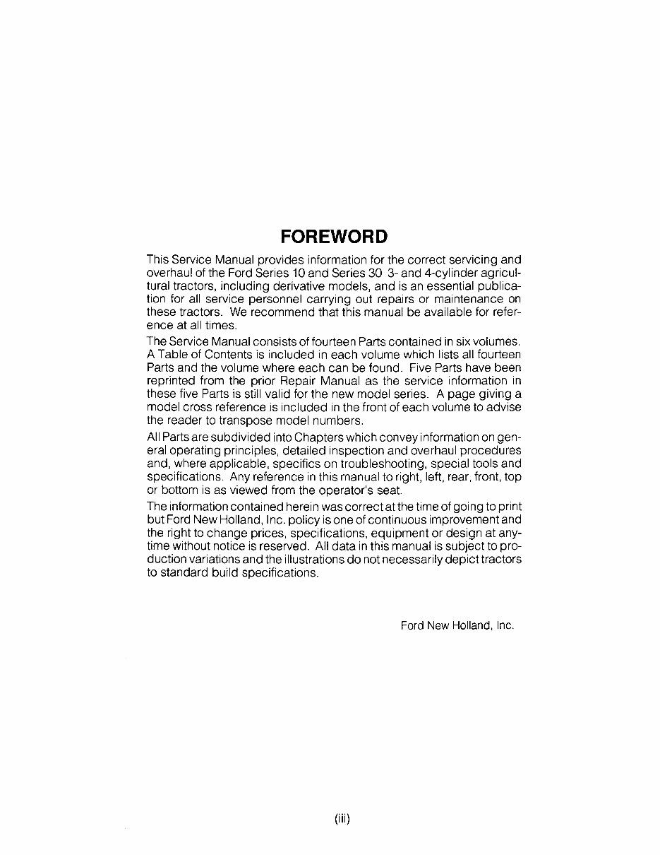 Ford New Holland 3930 Tractor OEM Service & Repair Manual preview img 3