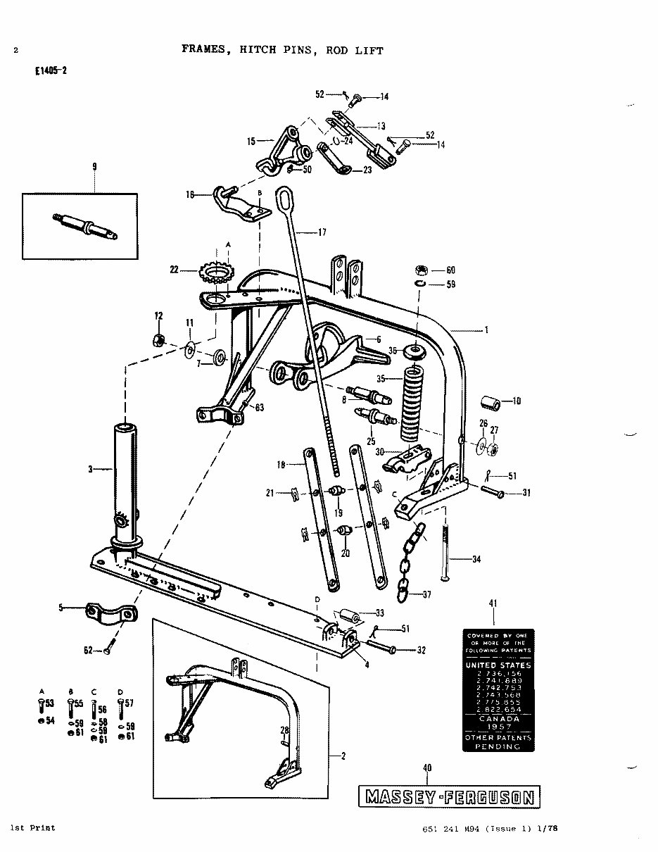 MASSEY FERGUSON MF 41 MOWER Parts Manual 651241M94 preview img 10