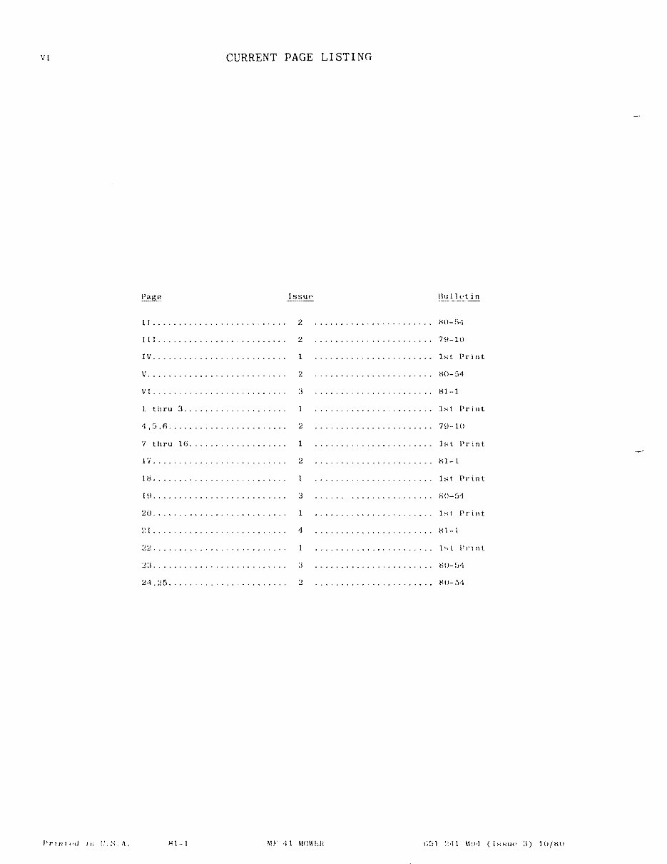MASSEY FERGUSON MF 41 MOWER Parts Manual 651241M94 preview img 8