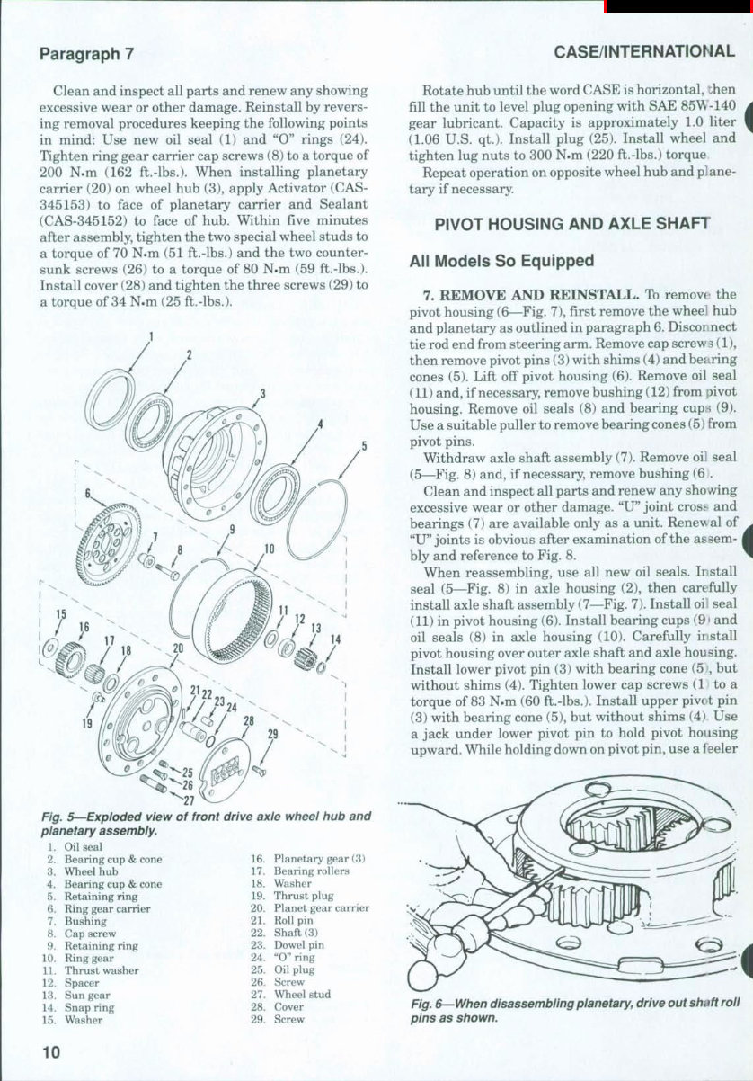 Case IH 5130 Tractor Service & Repair Manual preview img 10