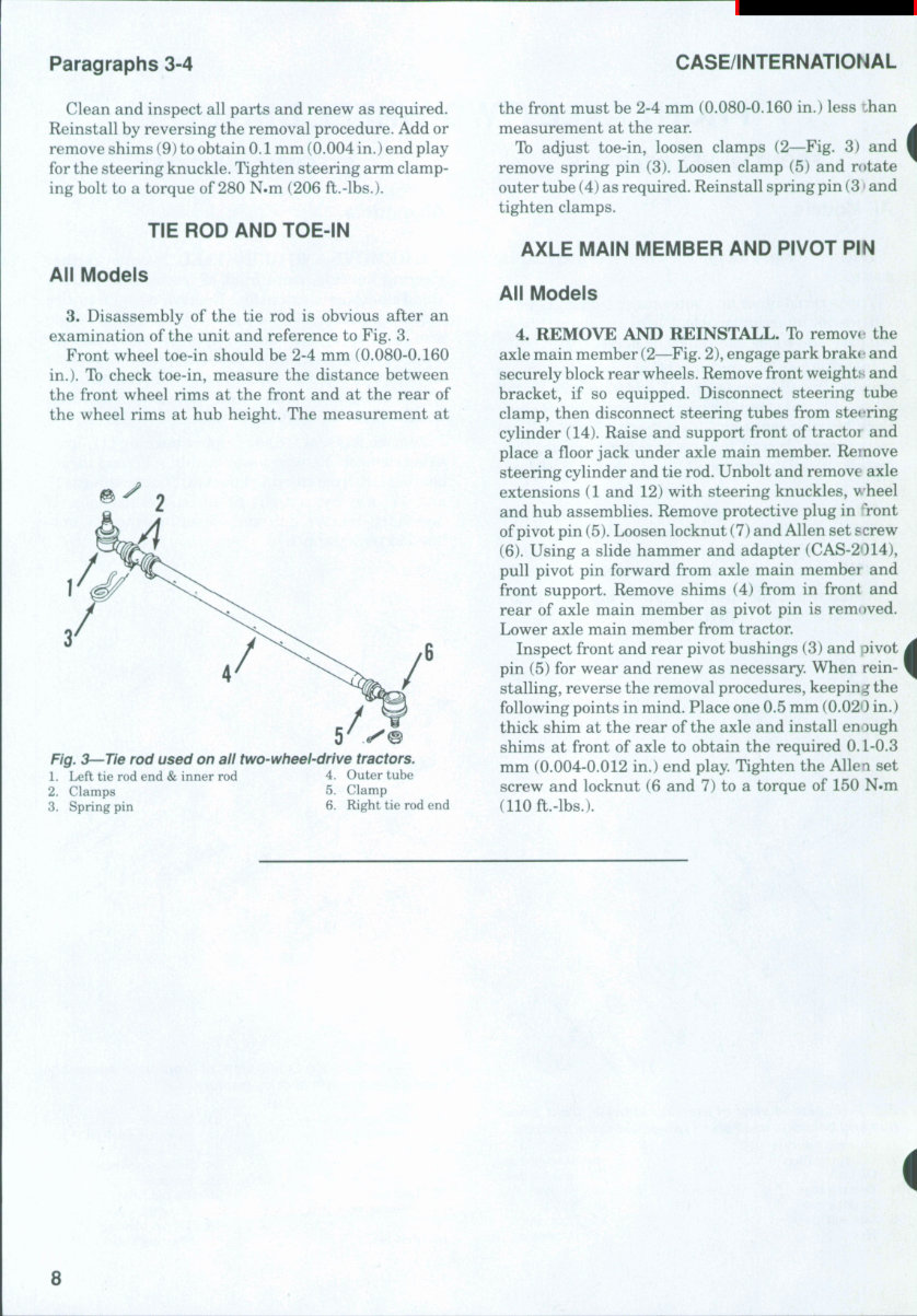 Case IH 5130 Tractor Service & Repair Manual preview img 8