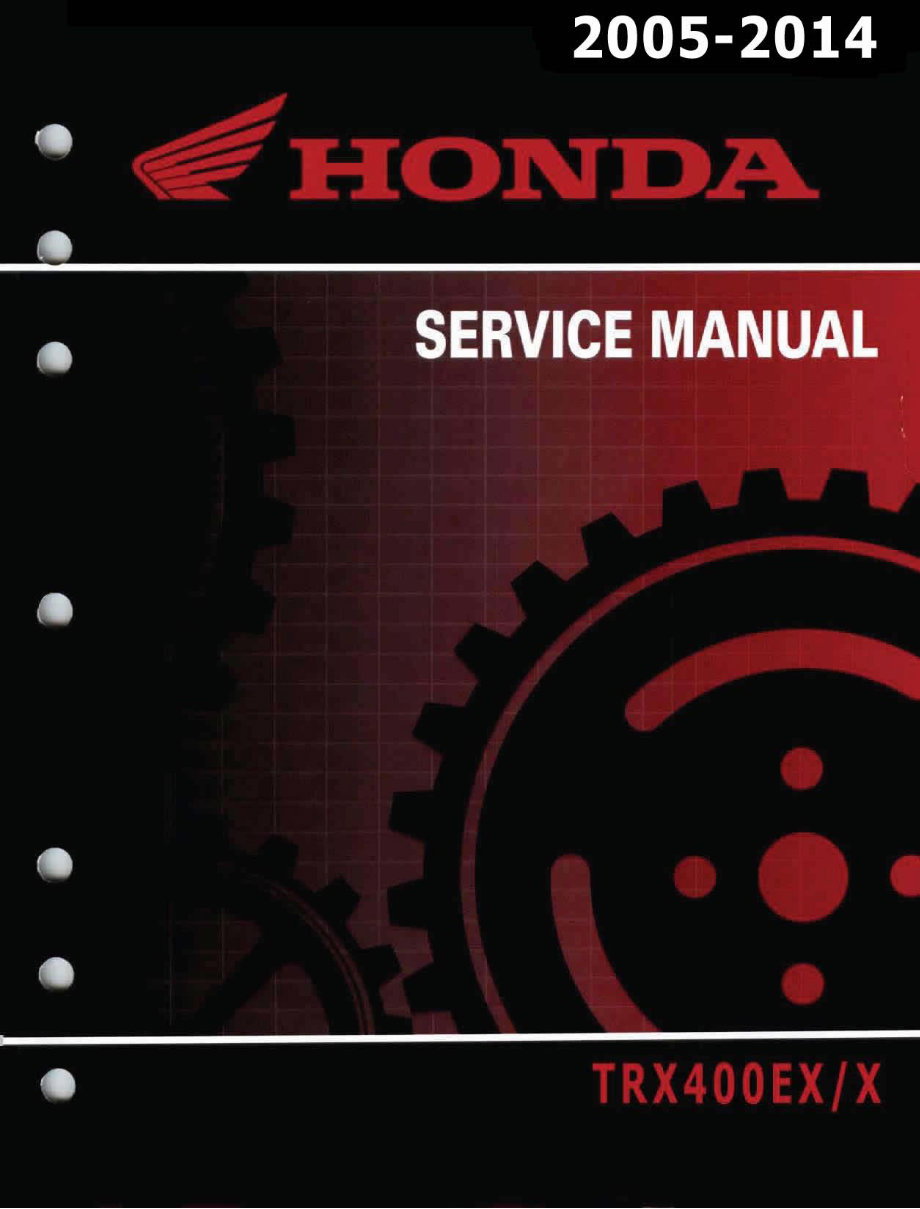 Honda Trx400 EX 2006 Service Repair Manual preview img 1