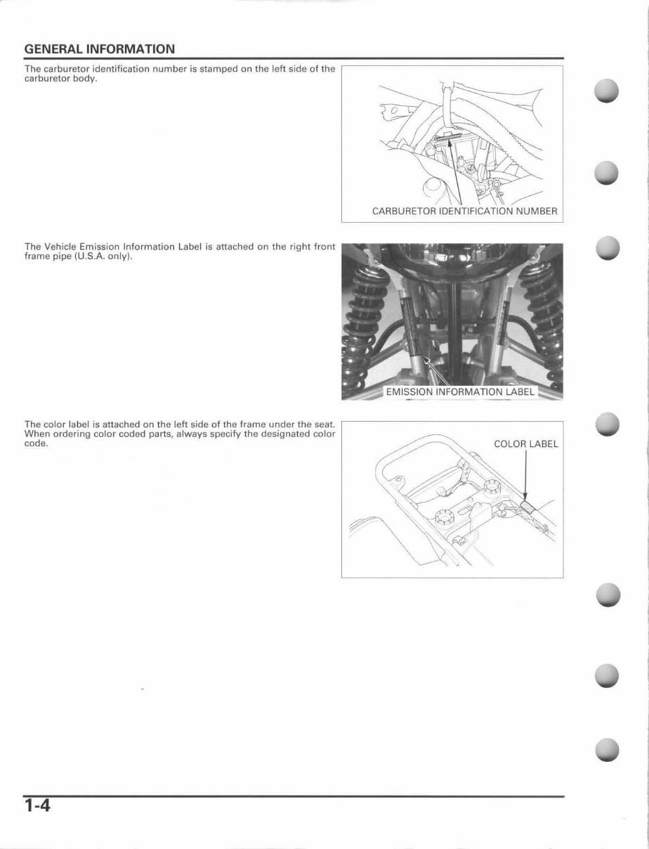 Honda Trx400 EX 2006 Service Repair Manual preview img 8